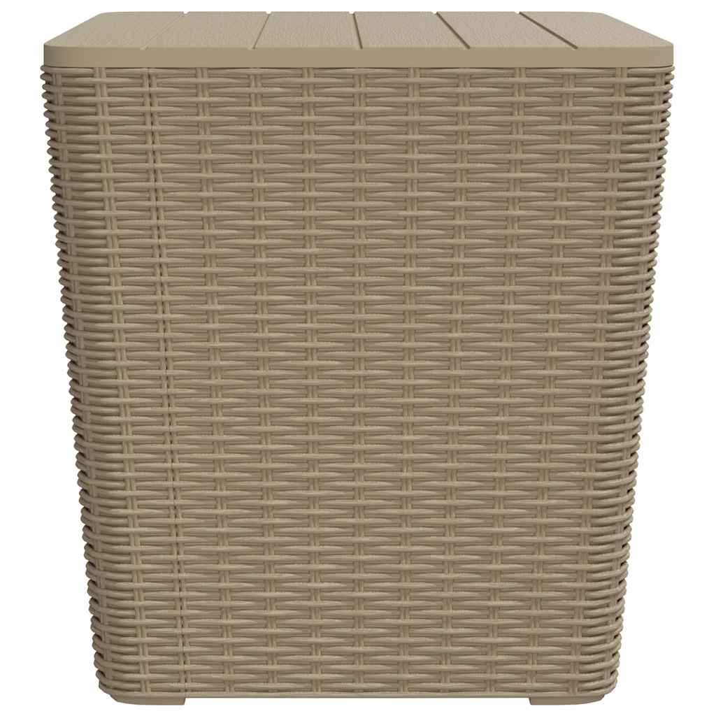 Gartentisch mit Abnehmbarer Tischplatte Hellbraun Polypropylen