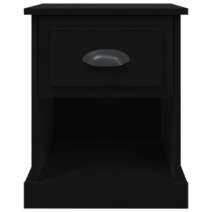 Nachttische 2 Stk. Schwarz 39x39x47,5 cm Holzwerkstoff