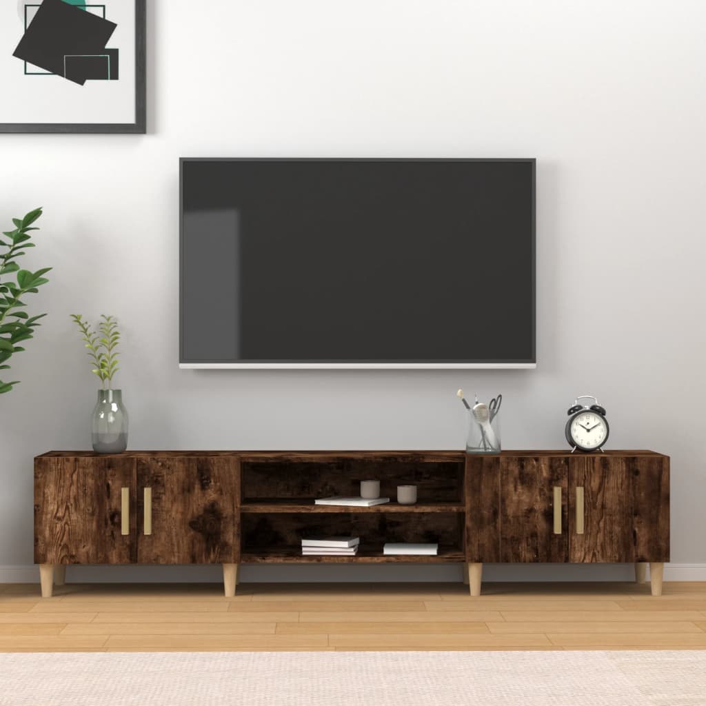 TV-Schrank Räuchereiche 180x31,5x40 cm Holzwerkstoff