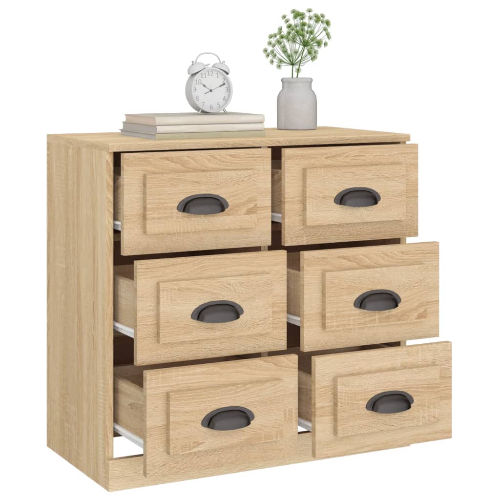 Sideboard Sonoma-Eiche 70x35,5x67,5 cm Holzwerkstoff