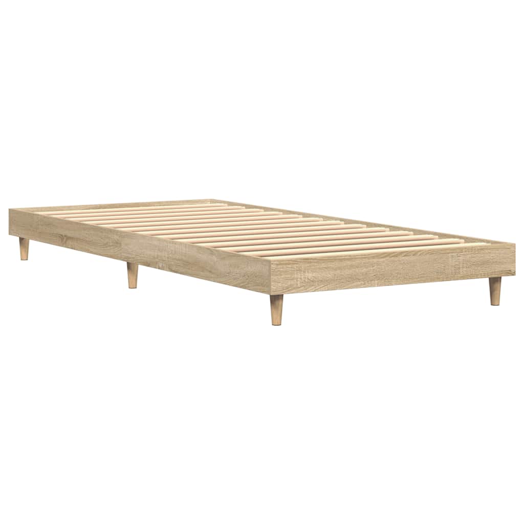 Bettgestell ohne Matratze Sonoma-Eiche 75x190 cm Holzwerkstoff