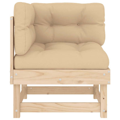 Ecksofa mit Kissen Massivholz Kiefer