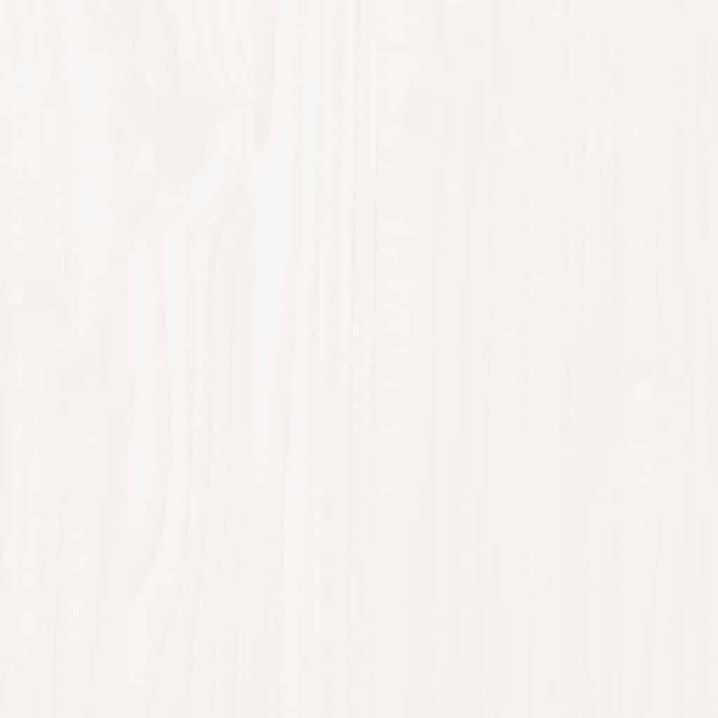 Mittelsofas mit Kissen 2 Stk. Weiß Massivholz Kiefer