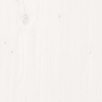 Tischplatte Weiß 80x40x2,5 cm Massivholz Kiefer Oval