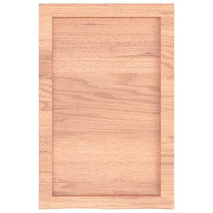 Wandregal Hellbraun 40x60x(2-6) cm Massivholz Eiche Behandelt