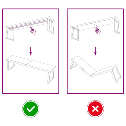 Tischplatte 160x40x(2-6) cm Massivholz Behandelt Baumkante