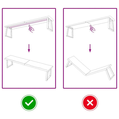 Tischplatte 180x40x(2-6) cm Massivholz Behandelt Baumkante