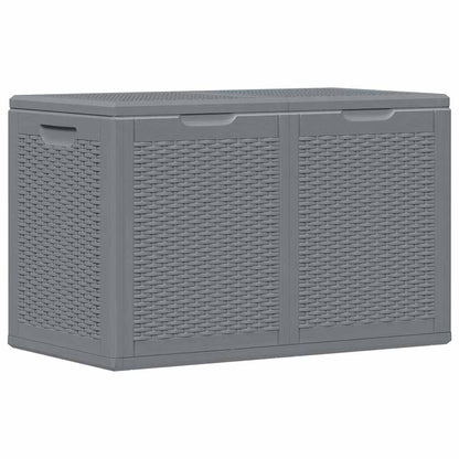 Gartenbox Grau PP Rattan 180 L