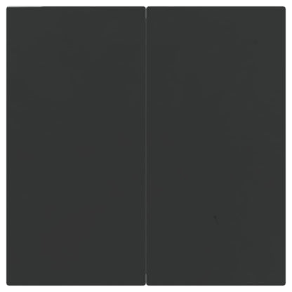 5-tlg. Garten-Essgruppe mit Kissen Schwarz und Grau Poly Rattan