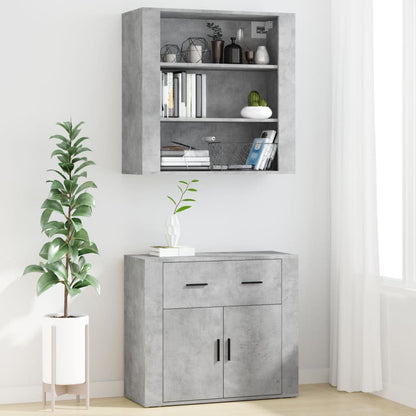 Highboard Betongrau Holzwerkstoff
