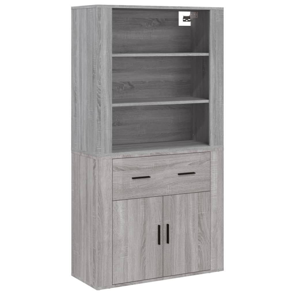 Highboard Grau Sonoma Holzwerkstoff