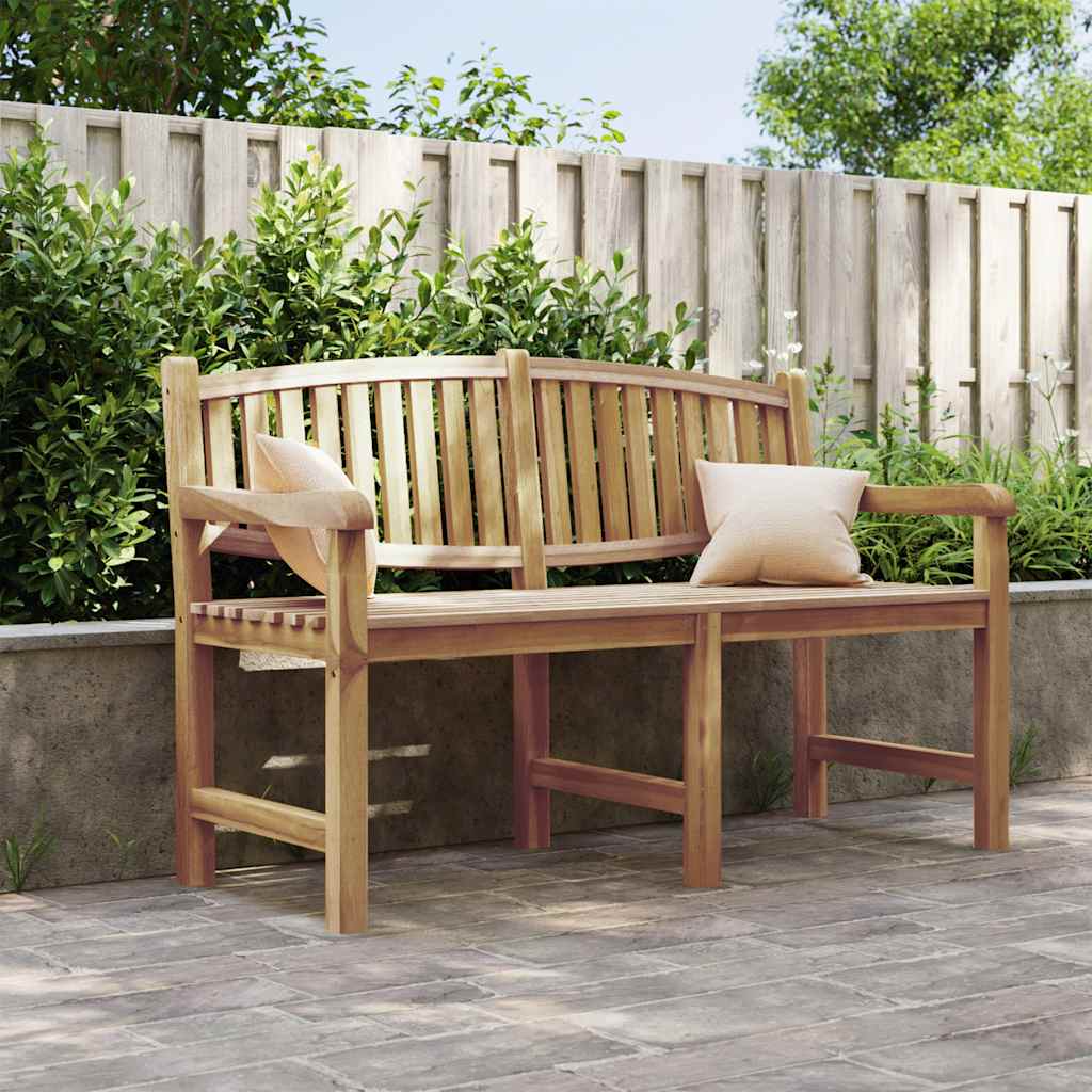 Gartenbank 149,5x60x90 cm Massivholz Teak