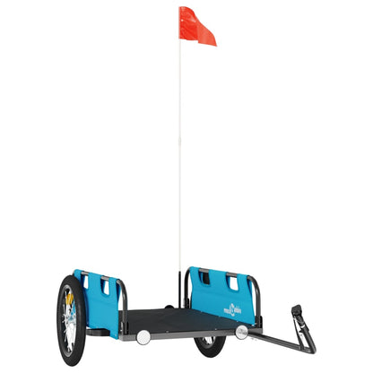 Fahrradanhänger Blau Oxford-Gewebe und Eisen