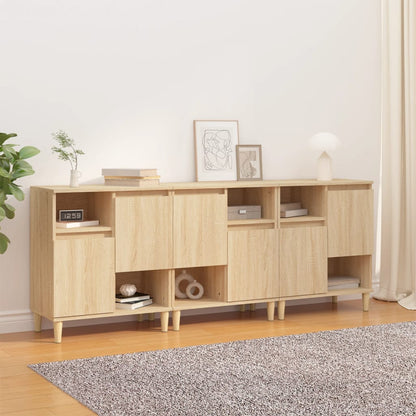 Sideboards 3 Stk. Sonoma-Eiche 60x35x70 cm Holzwerkstoff