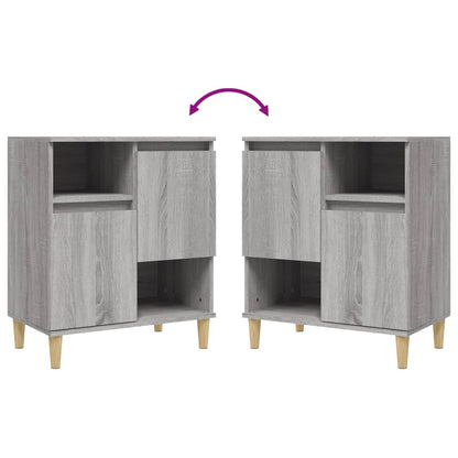 Sideboards 3 Stk. Grau Sonoma 60x35x70 cm Holzwerkstoff