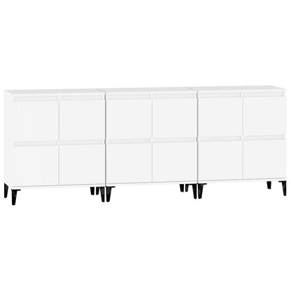 Sideboards 3 Stk. Weiß 60x35x70 cm Holzwerkstoff