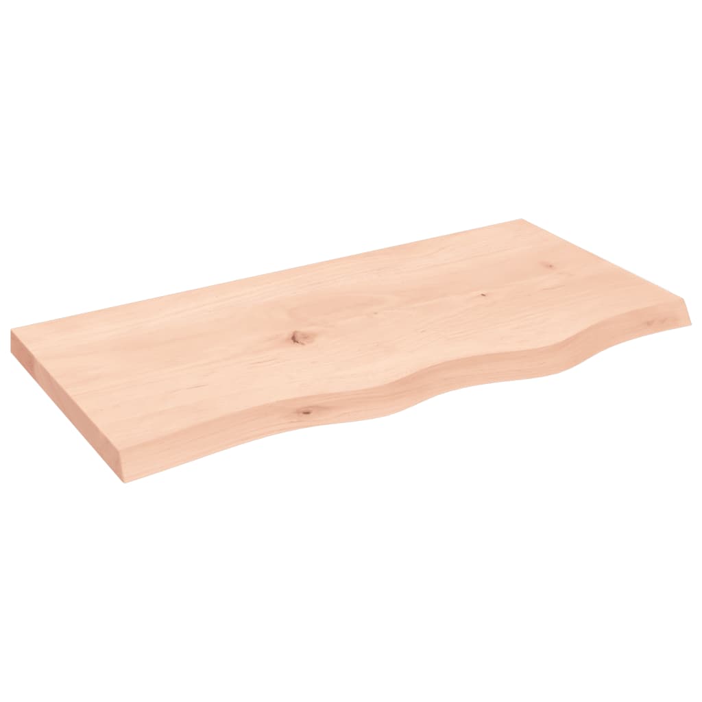 Waschtischplatte 80x40x(2-4) cm Massivholz Unbehandelt