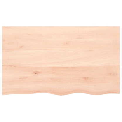 Waschtischplatte 100x60x2 cm Massivholz Unbehandelt