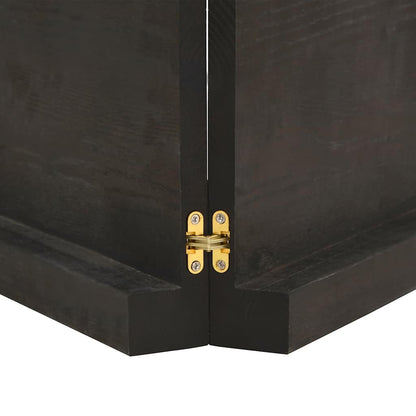 Tischplatte Dunkelbraun 120x40x(2-6)cm Massivholz Eiche