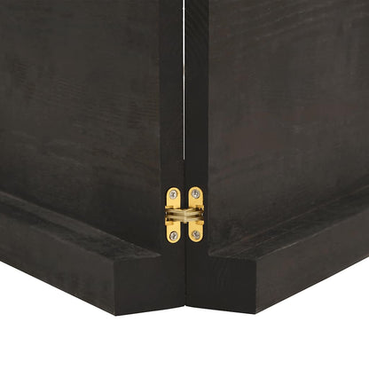 Tischplatte Dunkelbraun 120x50x(2-6)cm Massivholz Eiche