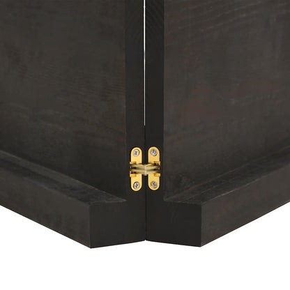 Tischplatte Dunkelbraun 140x50x(2-6)cm Massivholz Eiche