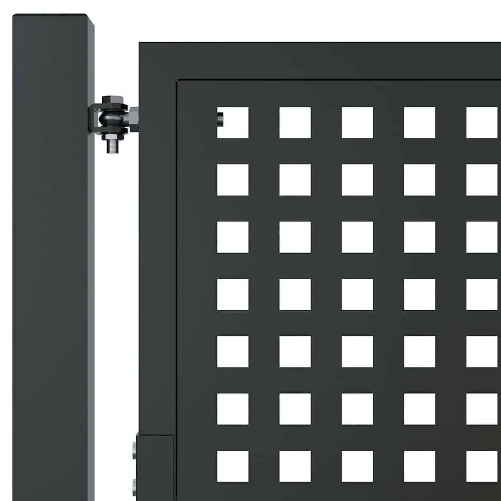 Gartentor Anthrazit 100x200 cm Stahl