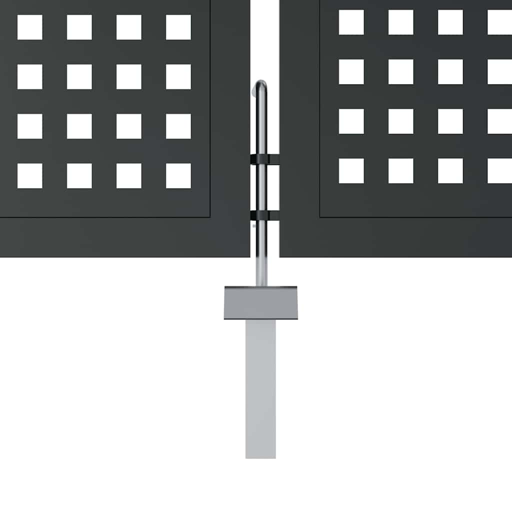 Gartentor Anthrazit 300x150 cm Stahl