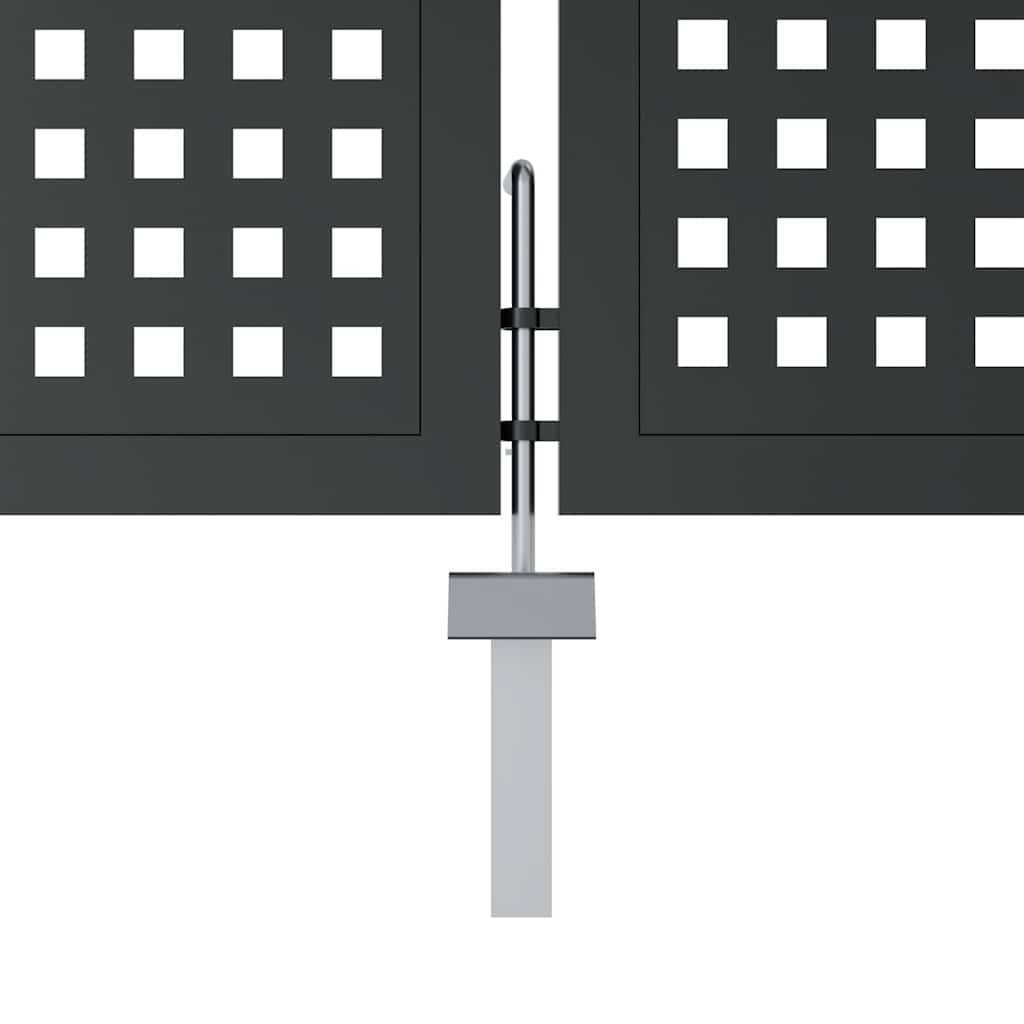 Gartentor Anthrazit 300x175 cm Stahl