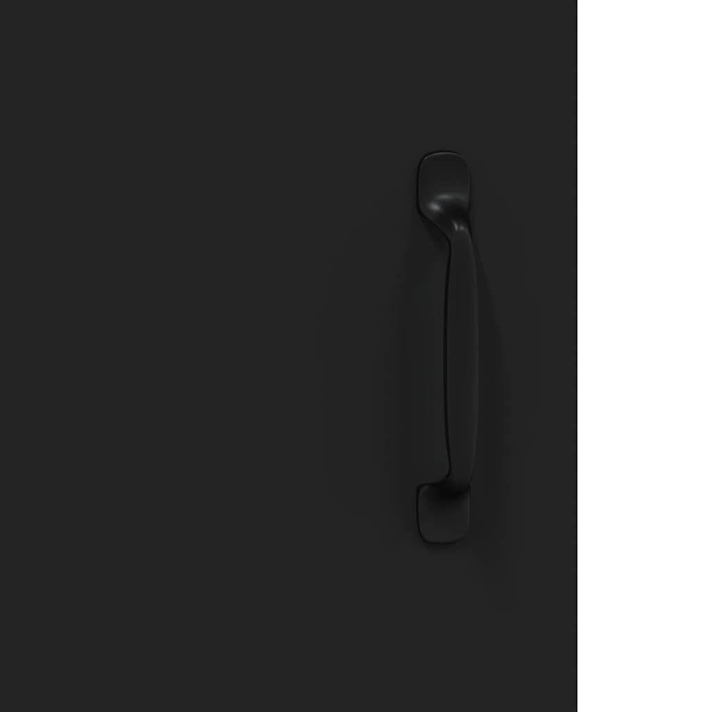 Sideboard Schwarz 69,5x34x90 cm Holzwerkstoff