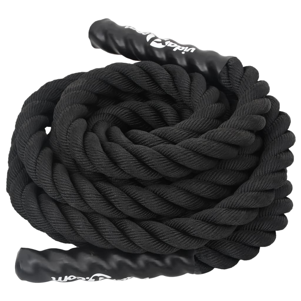 Battle Rope Schwarz 6 m 4,5 kg Polyester