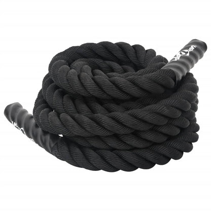 Battle Rope Schwarz 6 m 4,5 kg Polyester