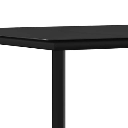 7-tlg. Garten-Essgruppe Schwarz Textilene und Stahl