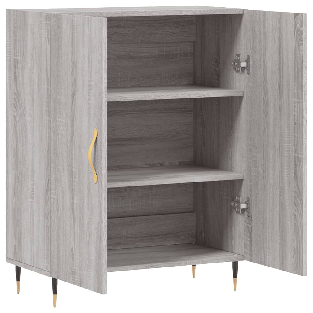 Sideboard Grau Sonoma 69,5x34x90 cm Holzwerkstoff
