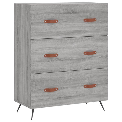 Kommode Grau Sonoma 69,5x34x90 cm Holzwerkstoff