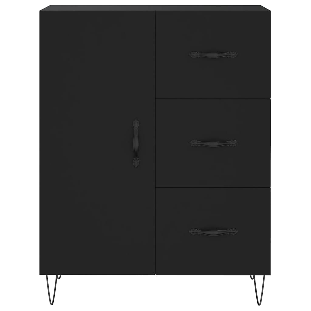 Sideboard Schwarz 69,5x34x90 cm Holzwerkstoff