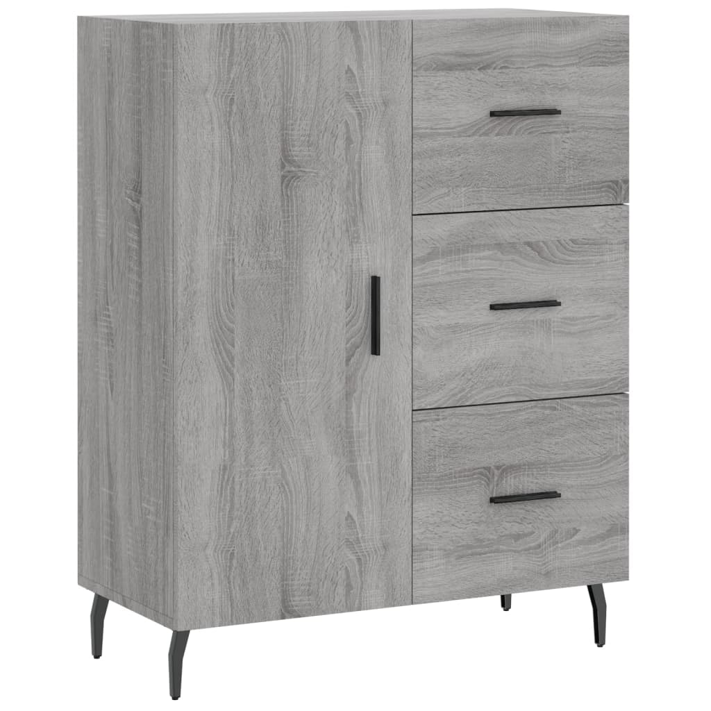 Sideboard Grau Sonoma 69,5x34x90 cm Holzwerkstoff