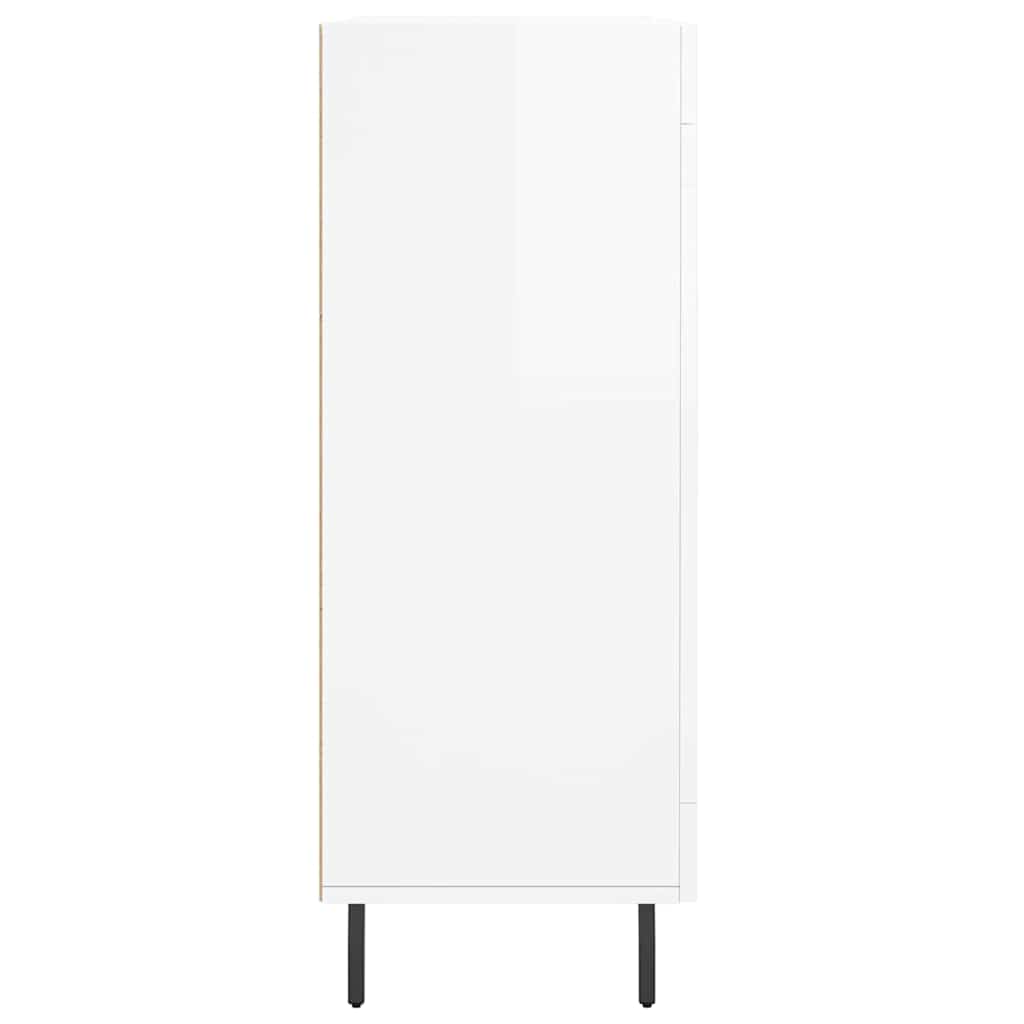 Sideboard Hochglanz-Weiß 69,5x34x90 cm Holzwerkstoff