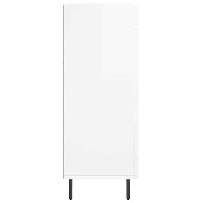 Sideboard Hochglanz-Weiß 69,5x34x90 cm Holzwerkstoff