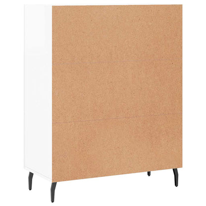 Sideboard Hochglanz-Weiß 69,5x34x90 cm Holzwerkstoff