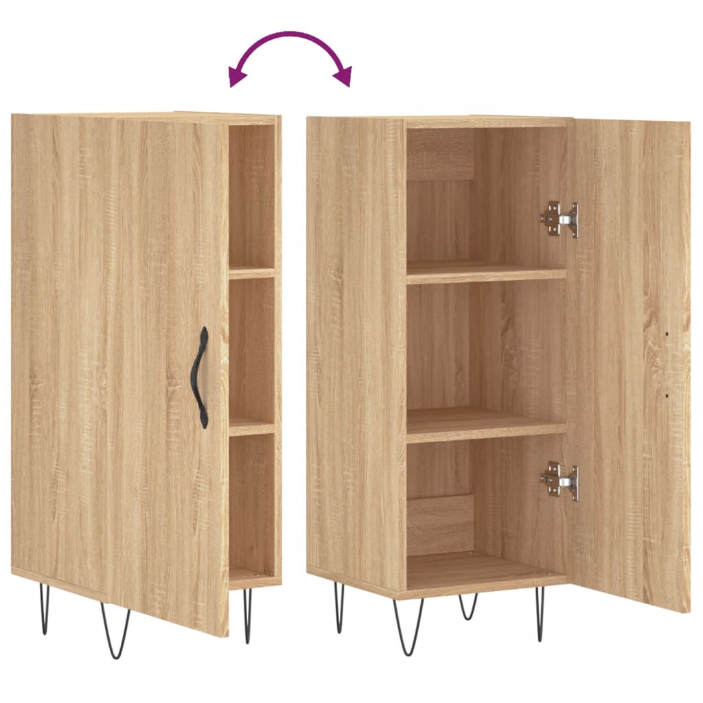 Sideboard Sonoma-Eiche 34,5x34x90 cm Holzwerkstoff