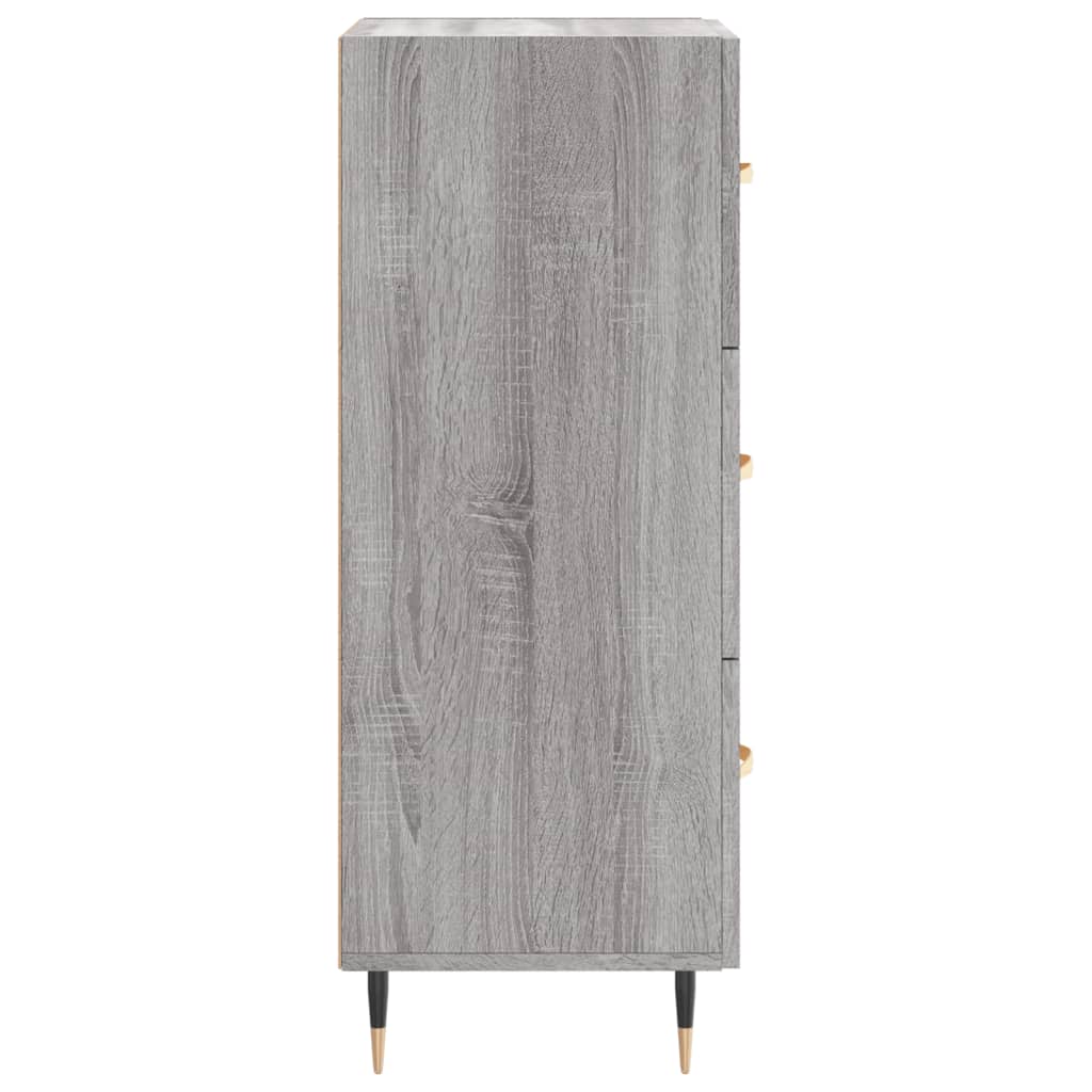 Sideboard Grau Sonoma 34,5x34x90 cm Holzwerkstoff