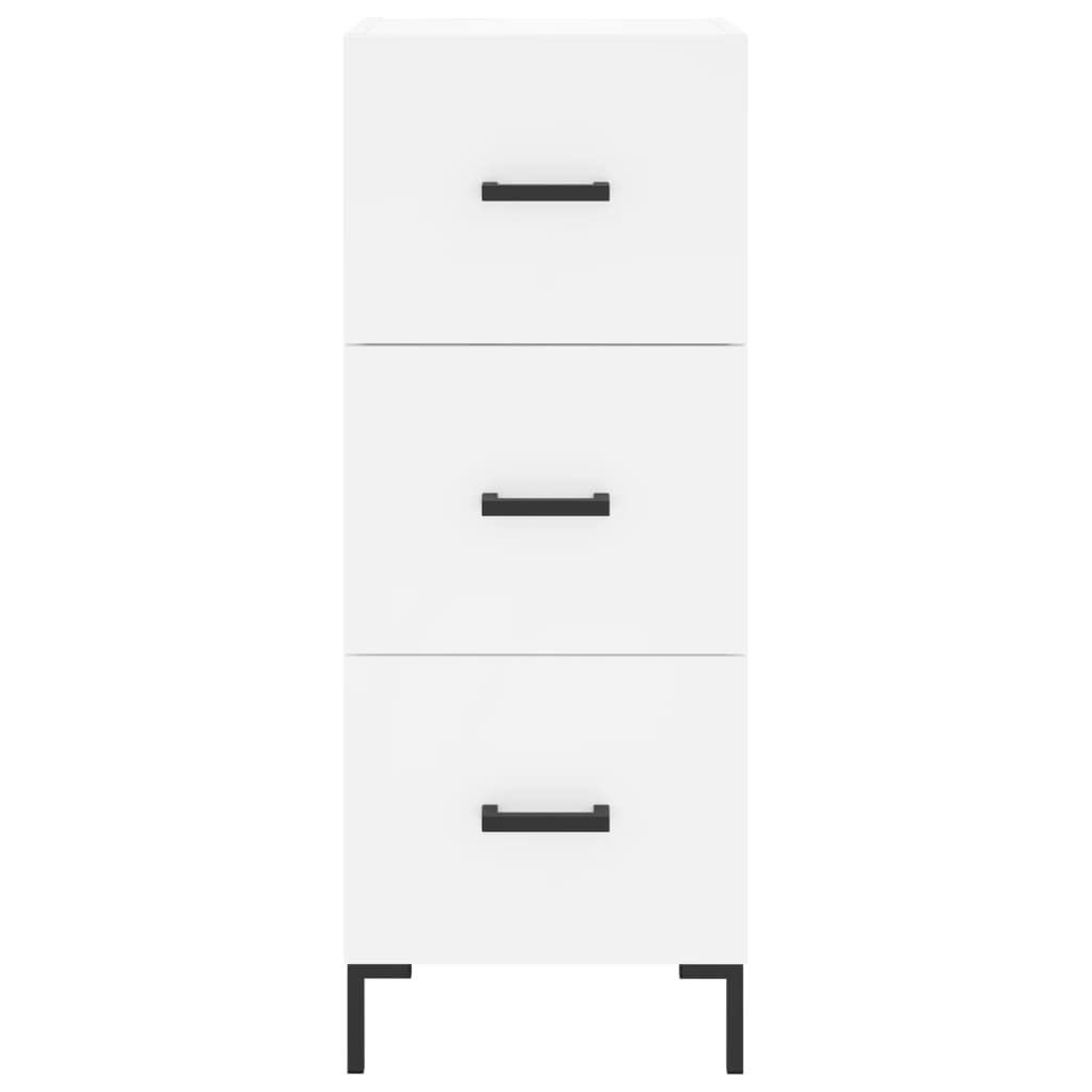Sideboard Weiß 34,5x34x90 cm Holzwerkstoff