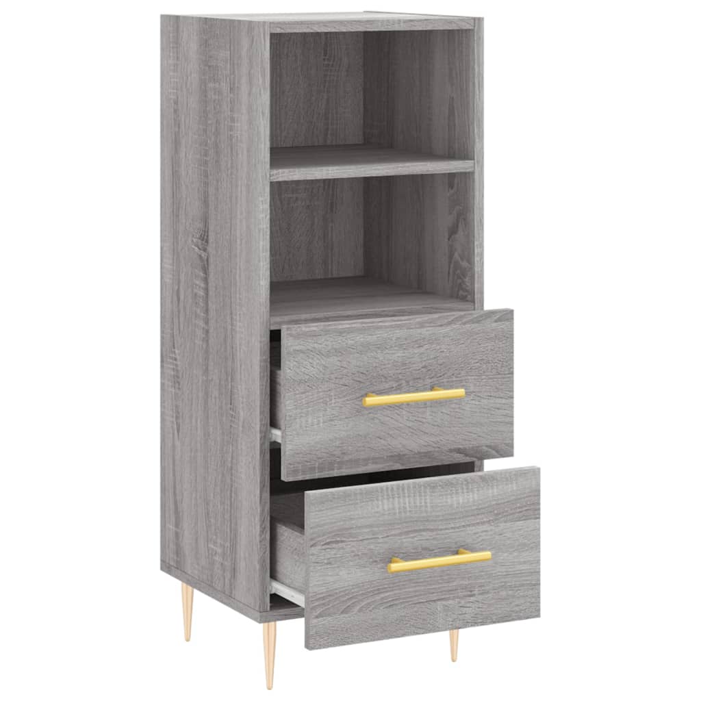 Sideboard Grau Sonoma 34,5x34x90 cm Holzwerkstoff