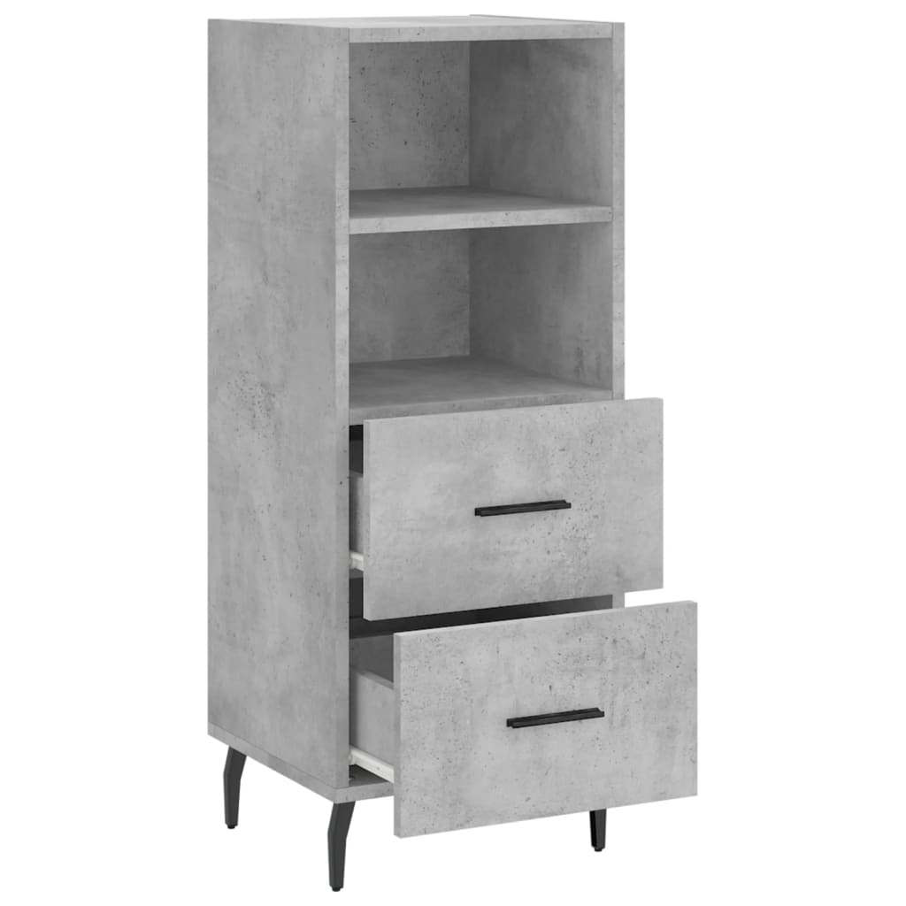 Sideboard Betongrau 34,5x34x90 cm Holzwerkstoff