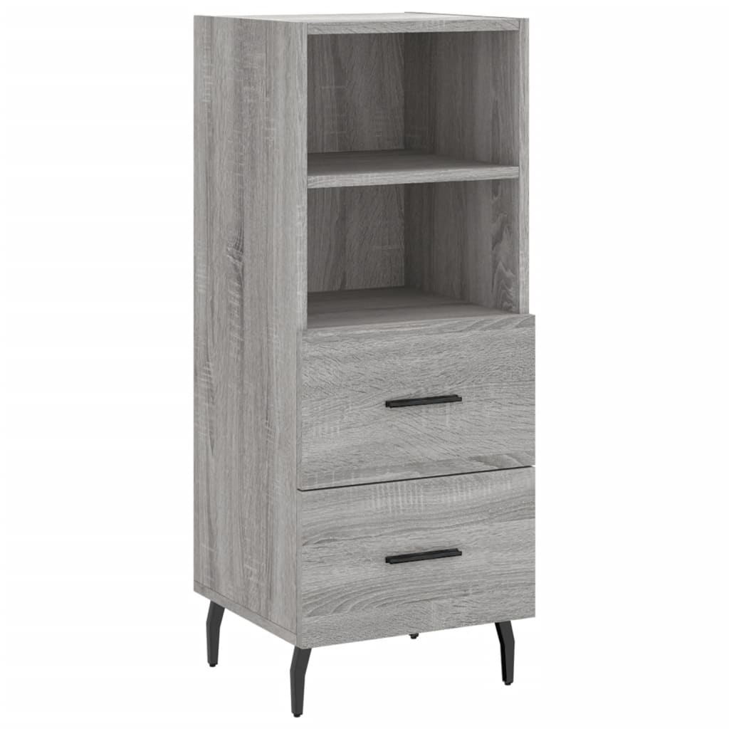 Sideboard Grau Sonoma 34,5x34x90 cm Holzwerkstoff