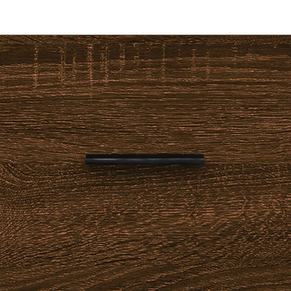 Sideboard Braun Eichen-Optik 34,5x34x90 cm Holzwerkstoff