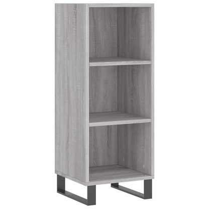 Sideboard Grau Sonoma 34,5x32,5x90 cm Holzwerkstoff
