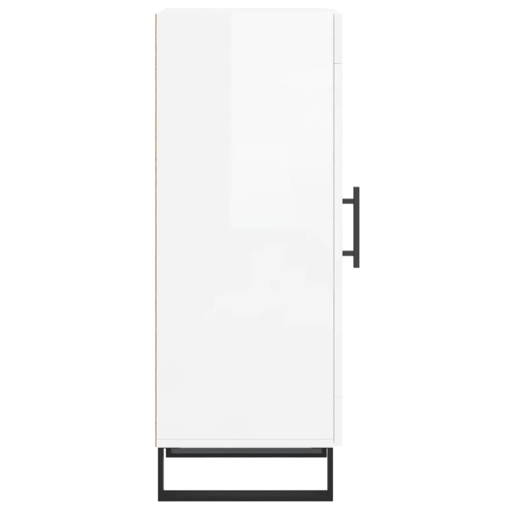 Sideboard Hochglanz-Weiß 34,5x34x90 cm Holzwerkstoff