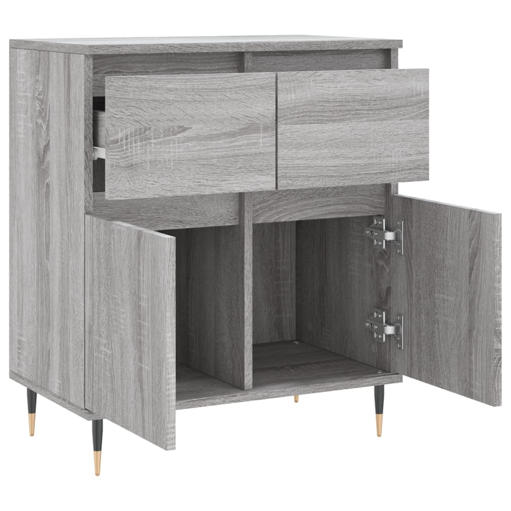 Sideboard Grau Sonoma 60x35x70 cm Holzwerkstoff