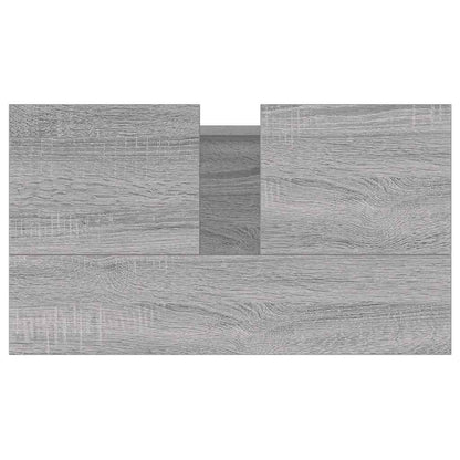 Badschrank Grau Sonoma 58x33x60 cm Holzwerkstoff